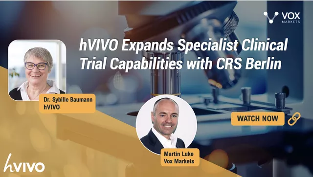 hVIVO Expands Specialist Clinical Trial Capabilities with CRS Berlin