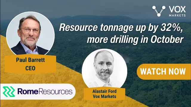 Rome Resources: resource tonnage up by 32%, more drilling in October