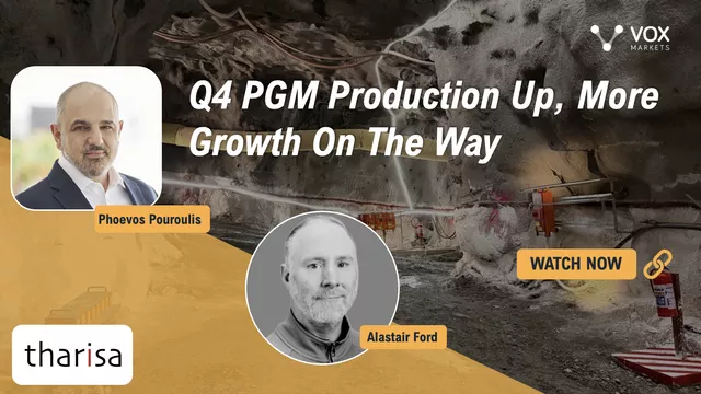 Tharisa: Q4 PGM production up, more growth on the way